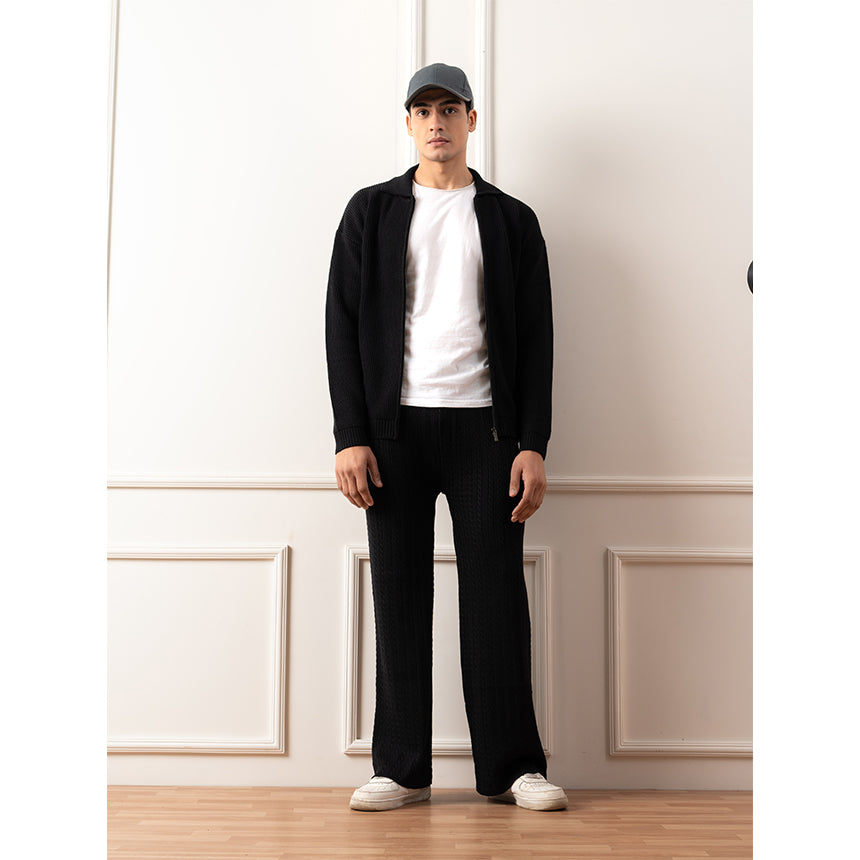 BASIC ZIPPER SET-BLACK