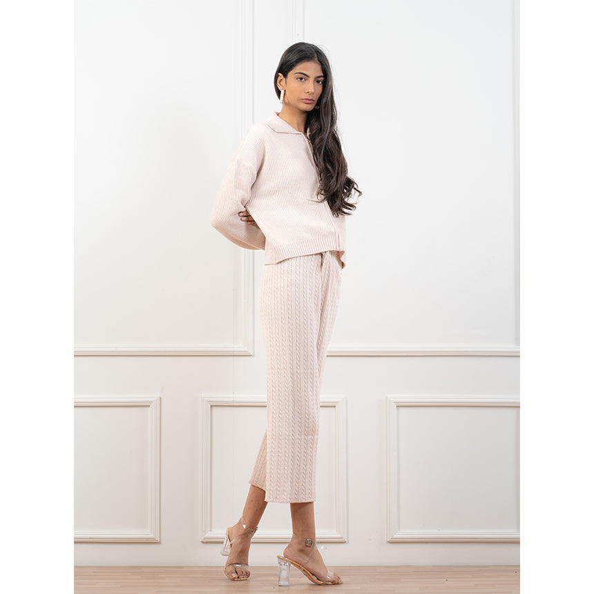 BASIC ZIPPER SET-CAMEL