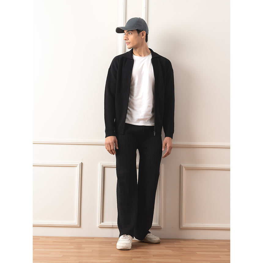 BASIC ZIPPER SET-BLACK