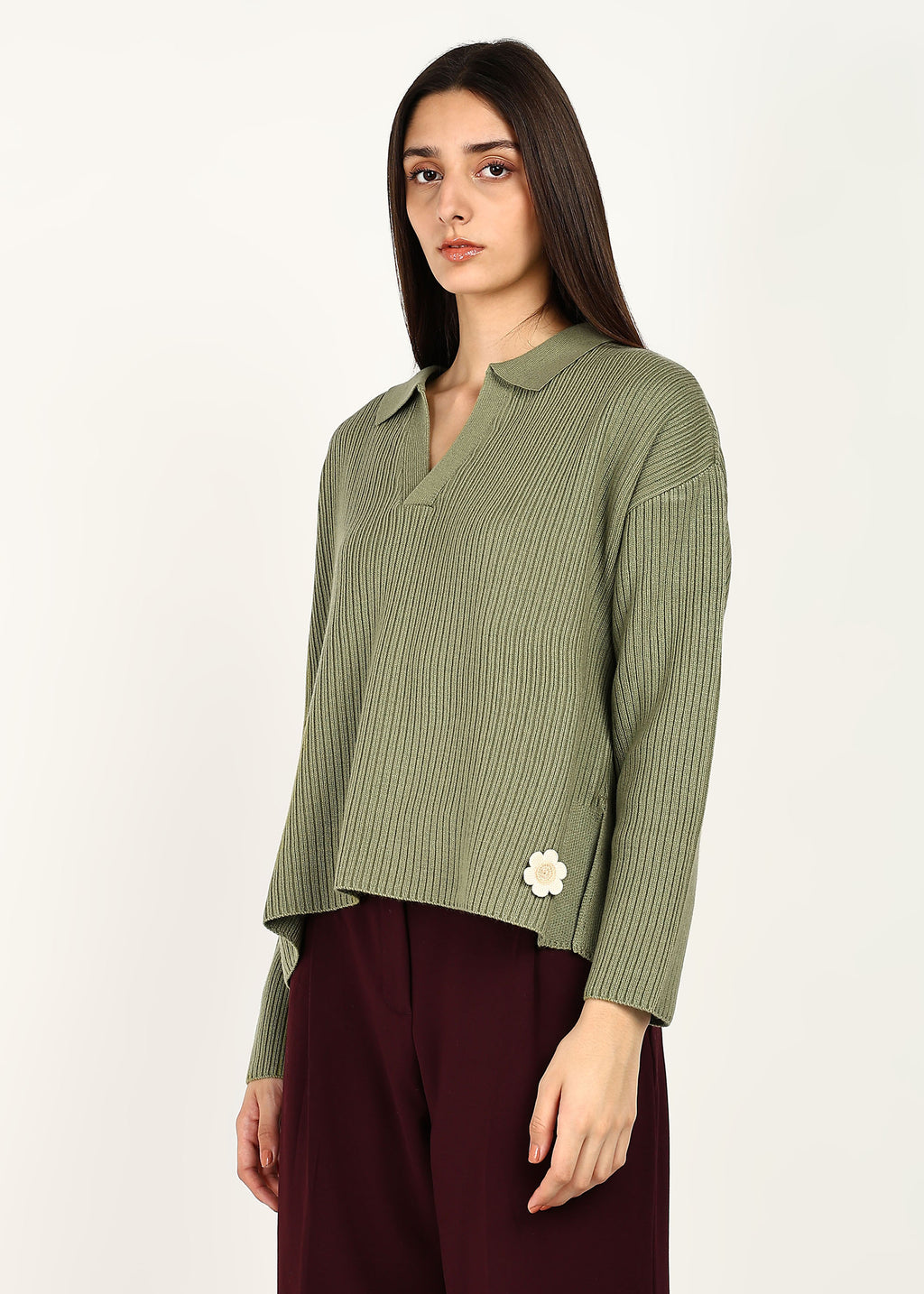 JIIA BASIC TOP - PISTACCHIO GREEN