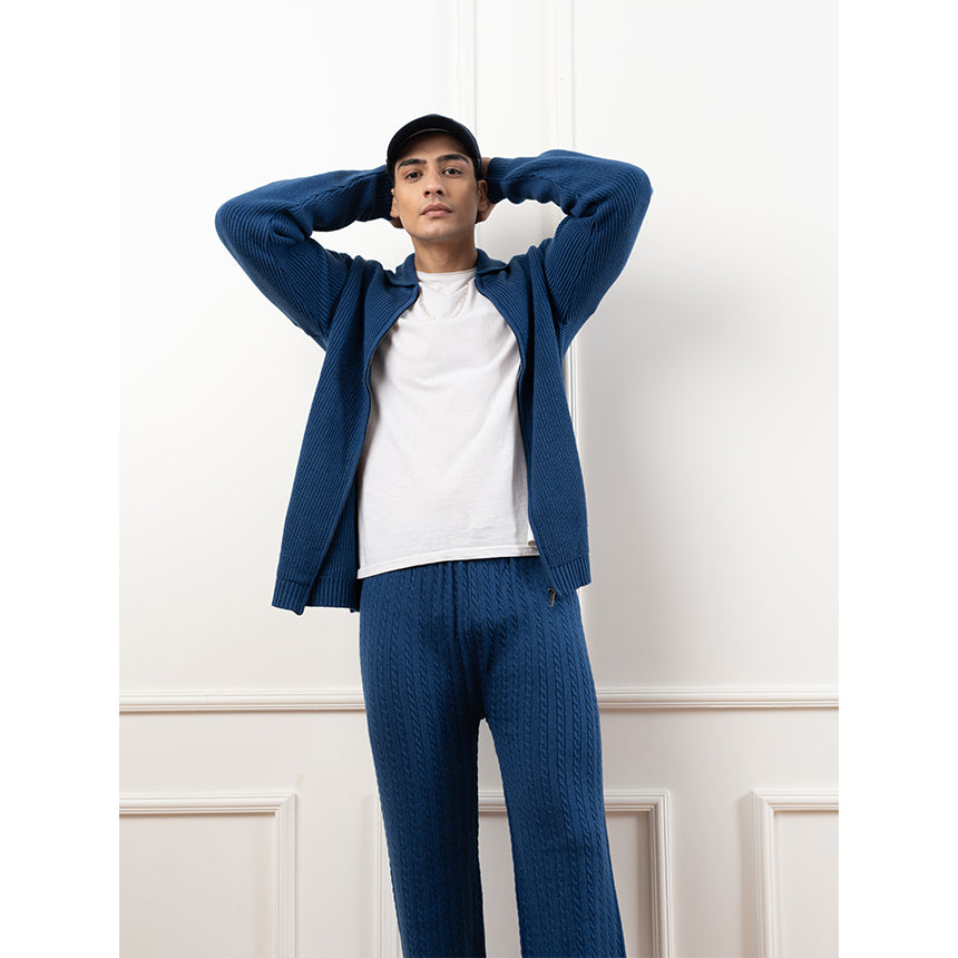 BASIC ZIPPER SET-BLUE