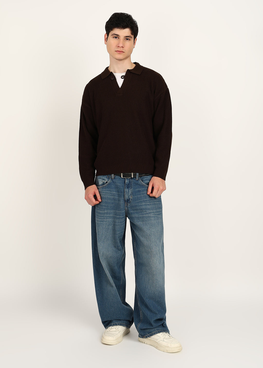 JIIA BASIC TOP - CHOCOLATE BROWN