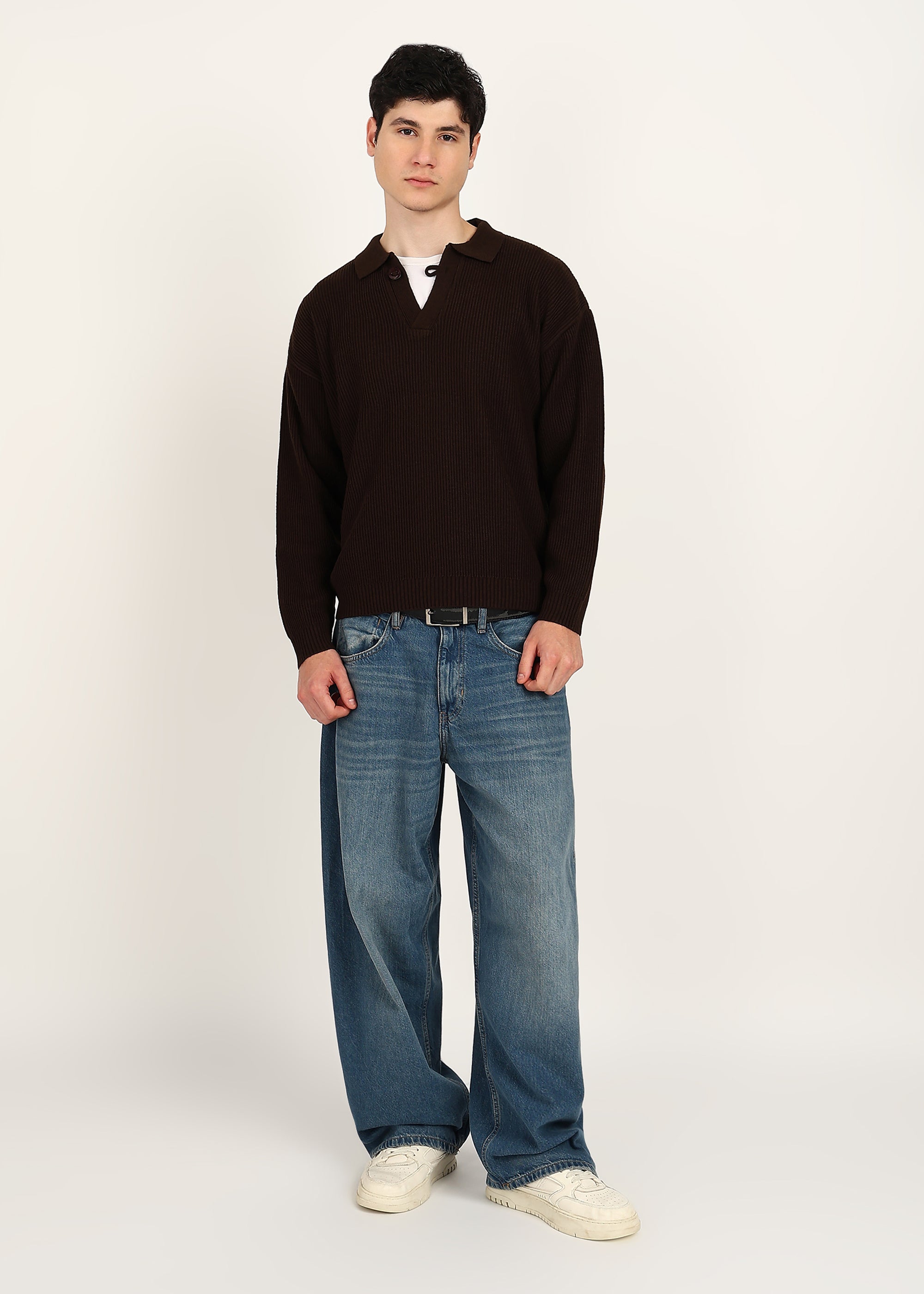 JIIA BASIC TOP - CHOCOLATE BROWN