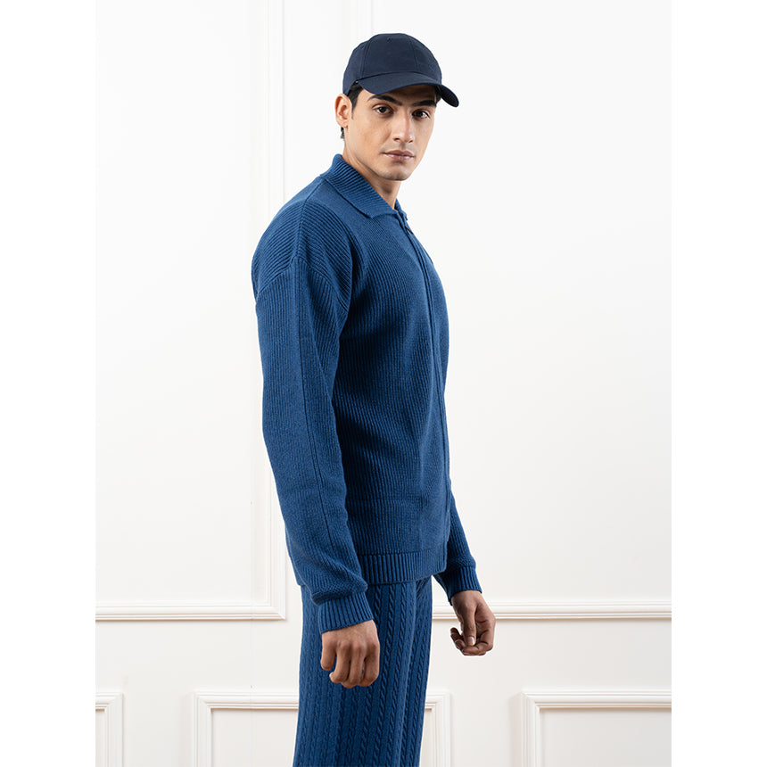 BASIC ZIPPER SET-BLUE