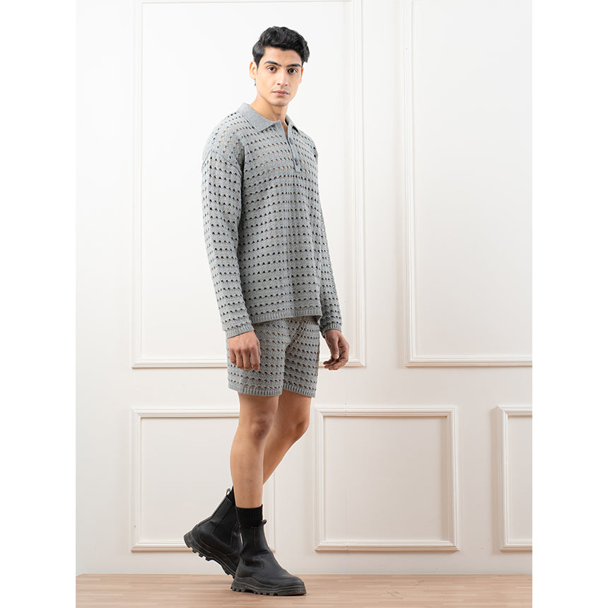 PEEKABOO CO-ORD-GREY