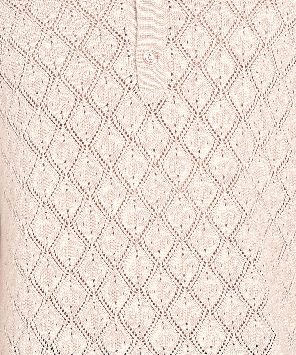 REGAL POINTELLE POLO-CAMEL