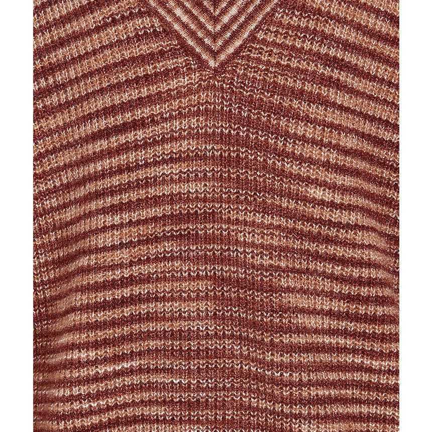 GRINDLE PULLOVER IN FAUX MINK-BROWN