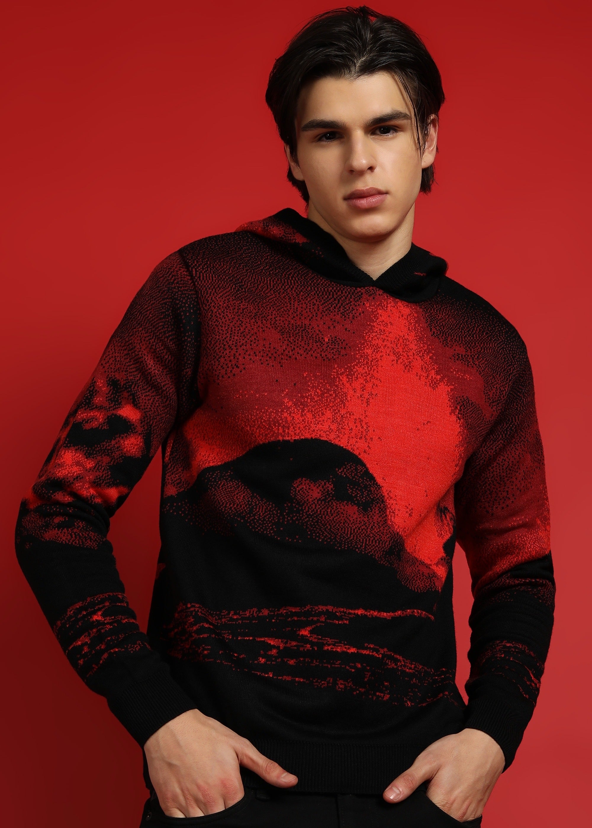 Jiia X ArtFront  Volcano Sweater Hoodie