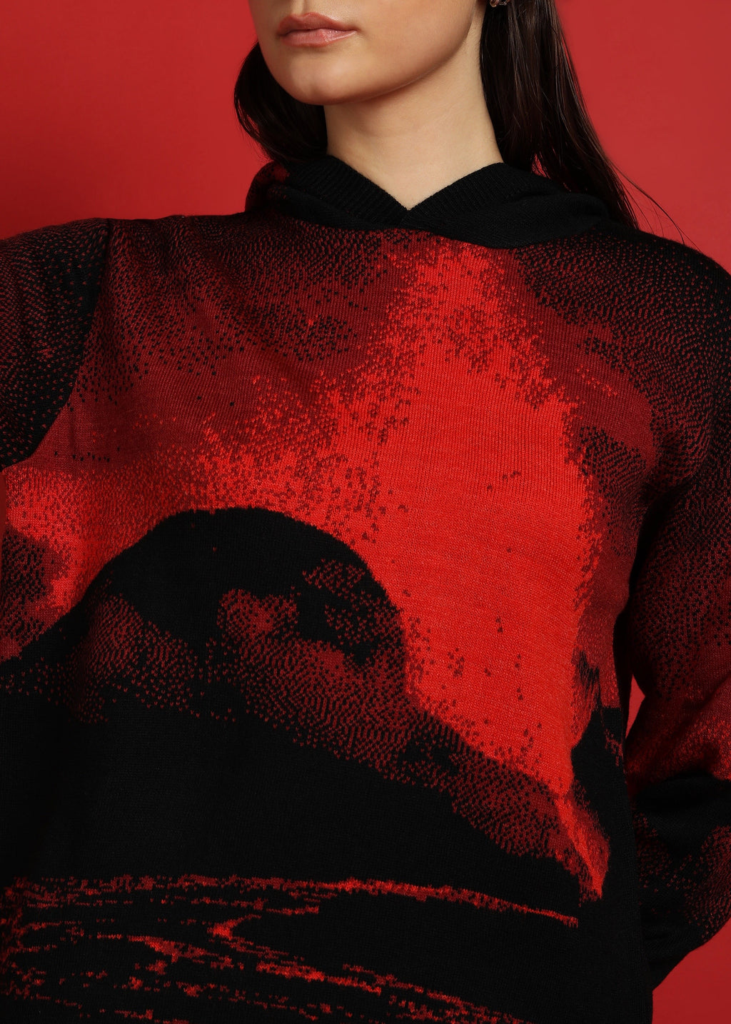 Jiia X ArtFront  Volcano Sweater Hoodie