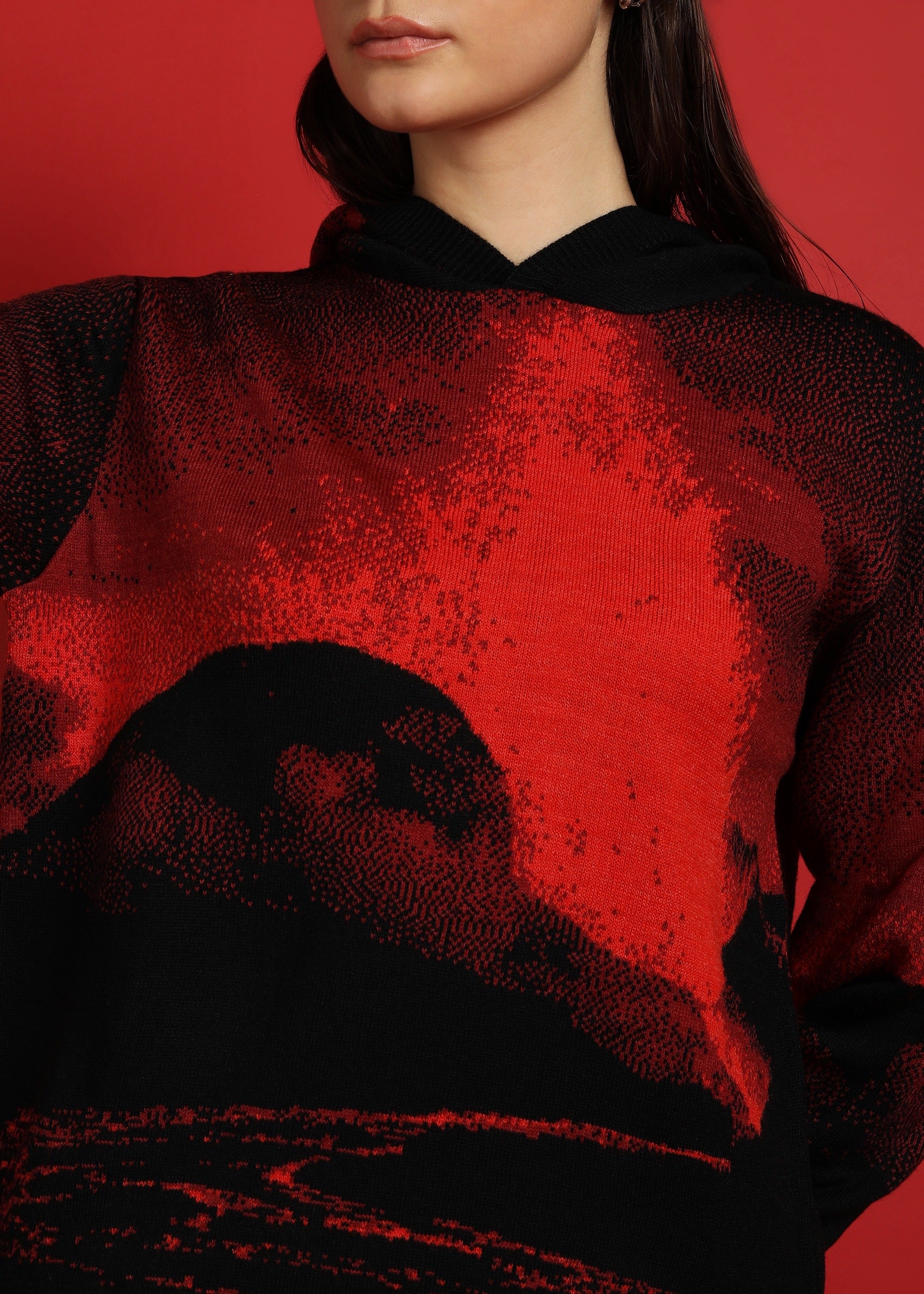 Jiia X ArtFront  Volcano Sweater Hoodie