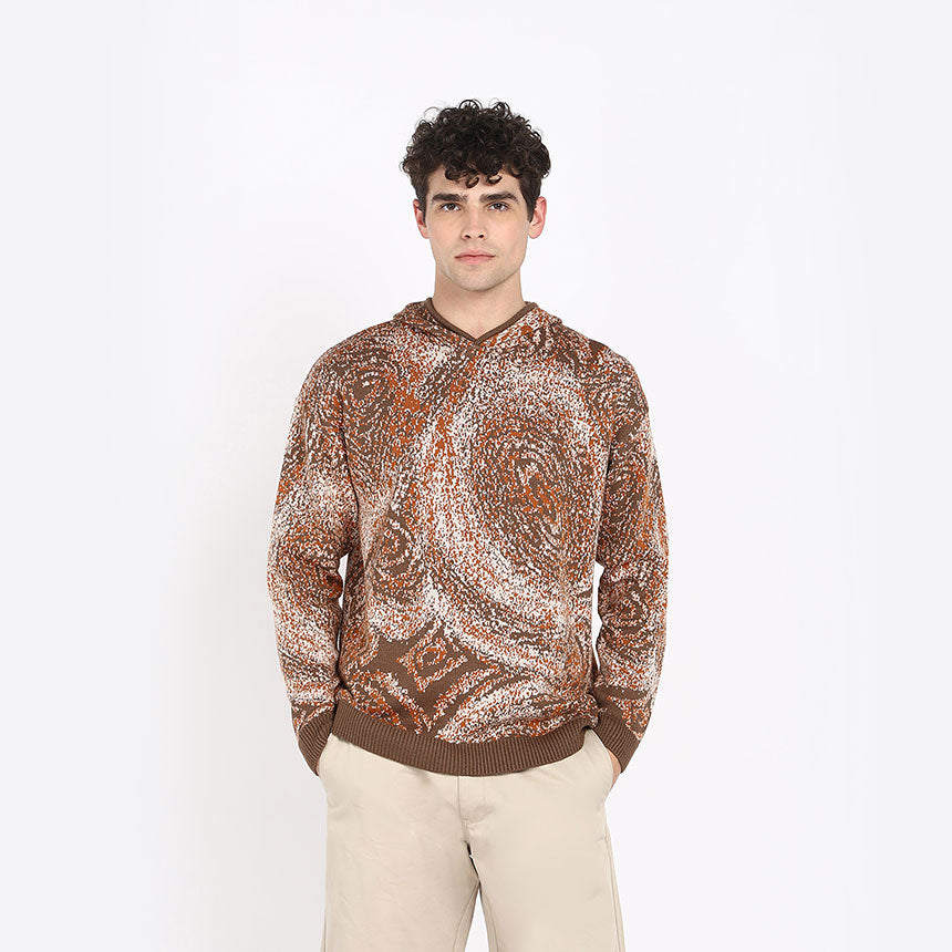 GALAXY HOODIE-BROWN