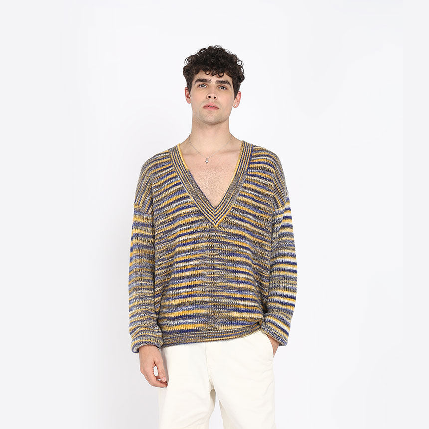 GRINDLE PULLOVER IN FAUX MINK-YELLOW