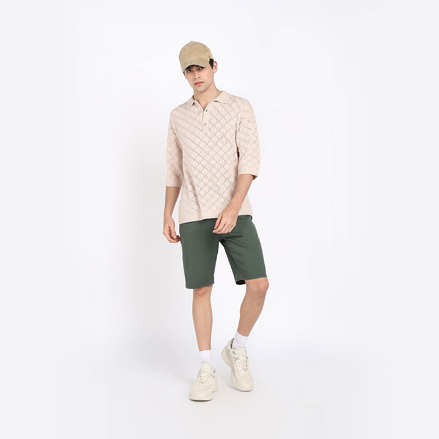 REGAL POINTELLE POLO-CAMEL