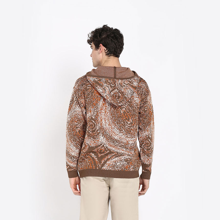GALAXY HOODIE-BROWN