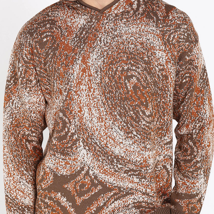 GALAXY HOODIE-BROWN