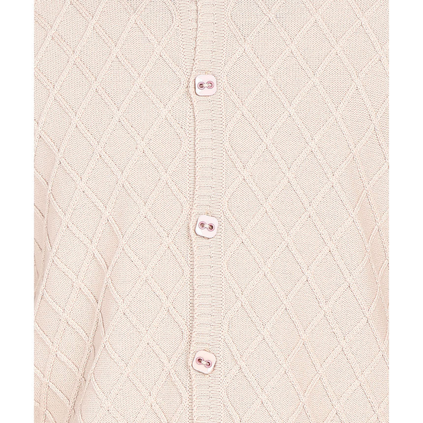 ARAN KNIT SHIRT-CAMEL