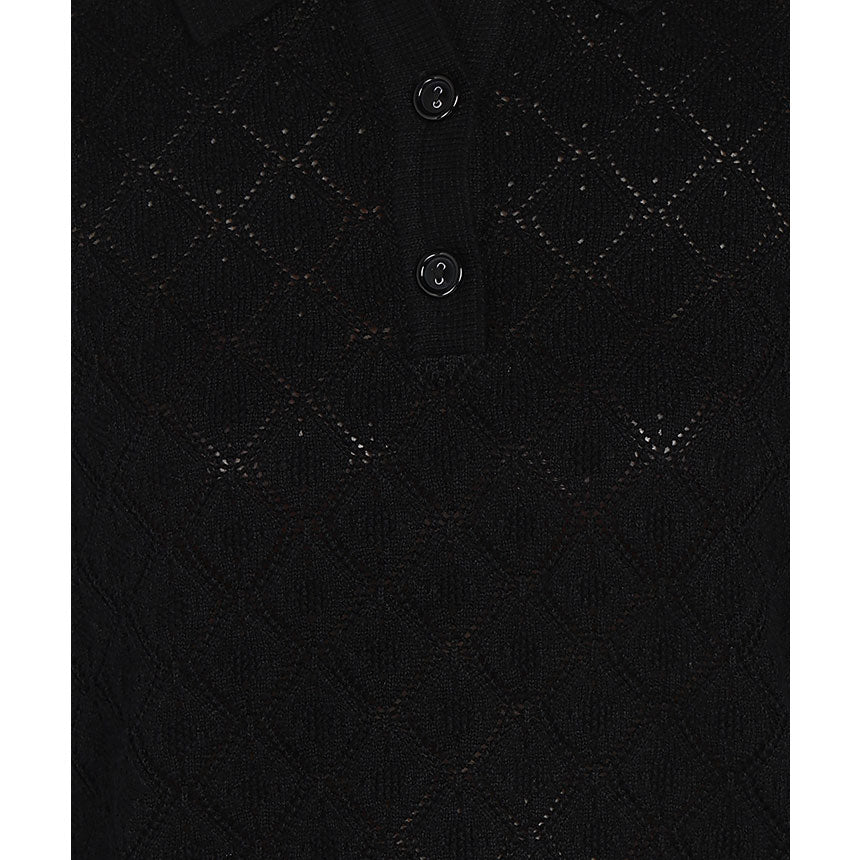 REGAL POINTELLE POLO-BLACK