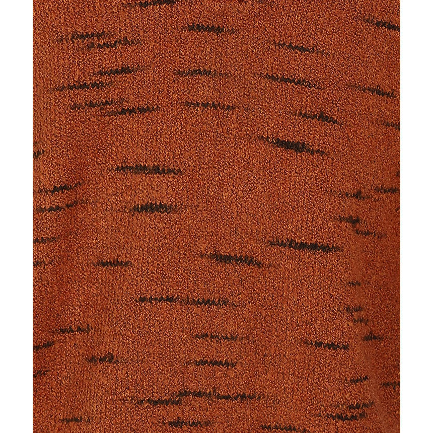 SPACE DYED BOUCLE YARN POLO-ORANGE